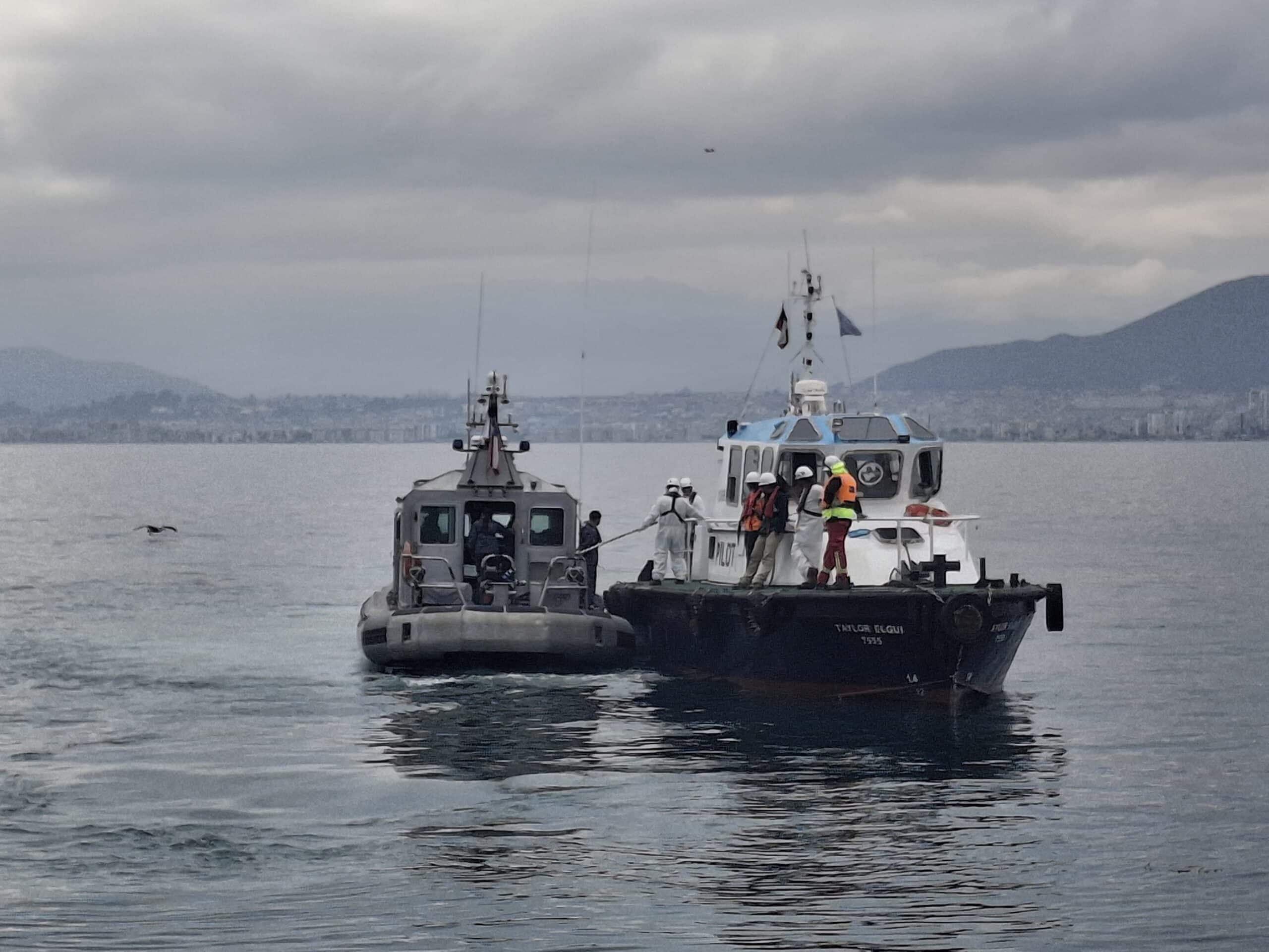 marine spill response exercise