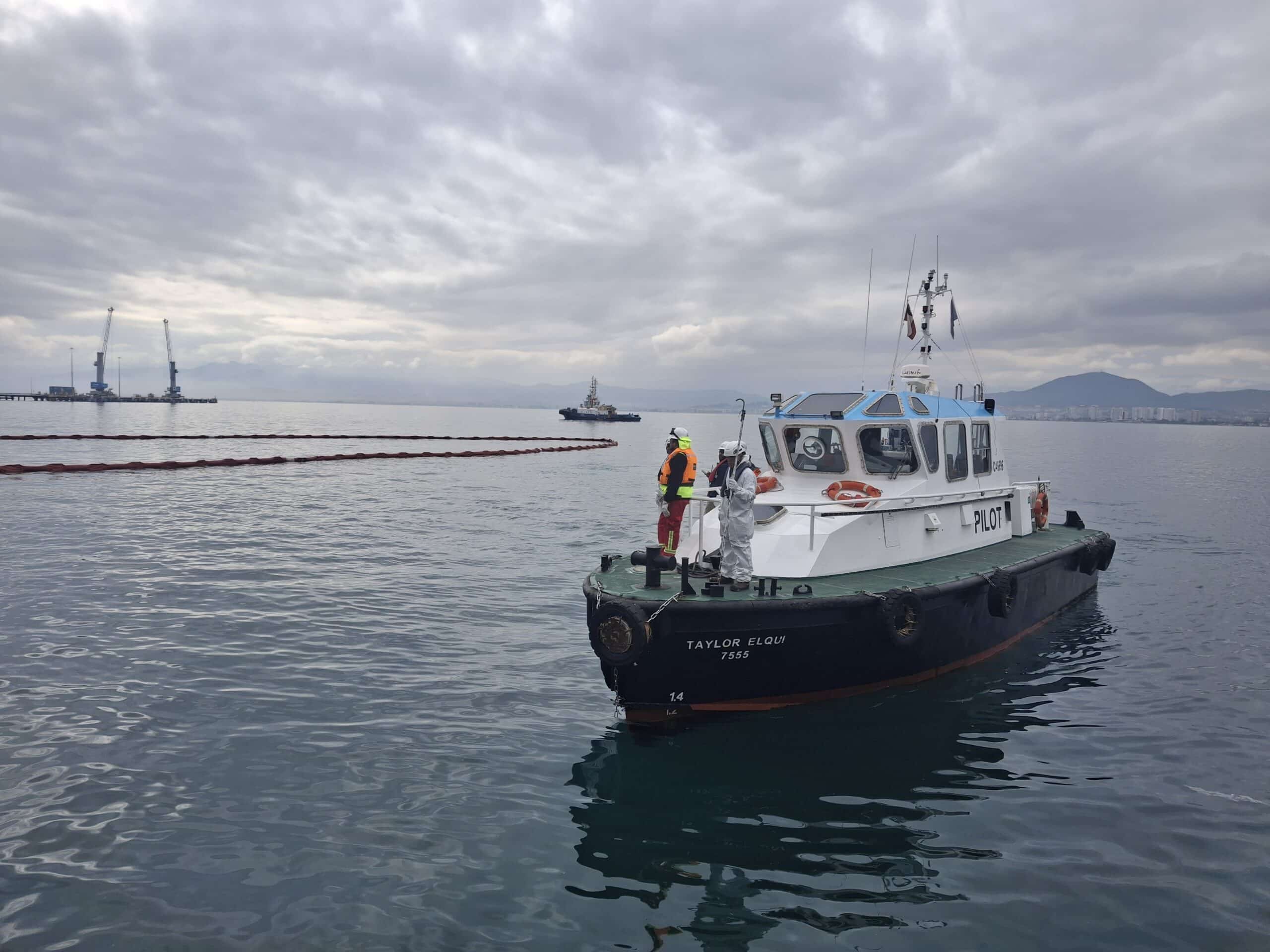 marine spill response exercise