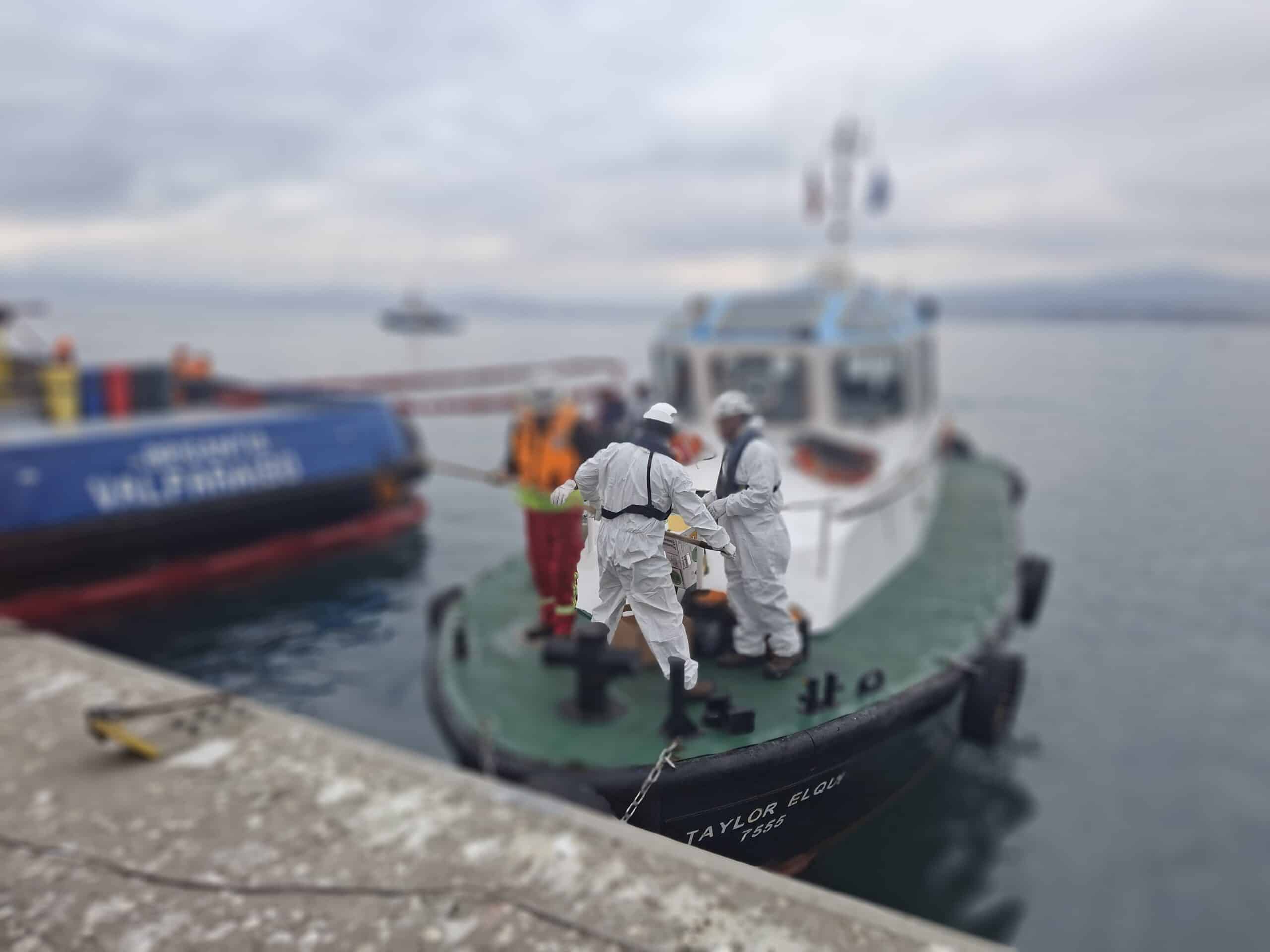 marine spill response exercise