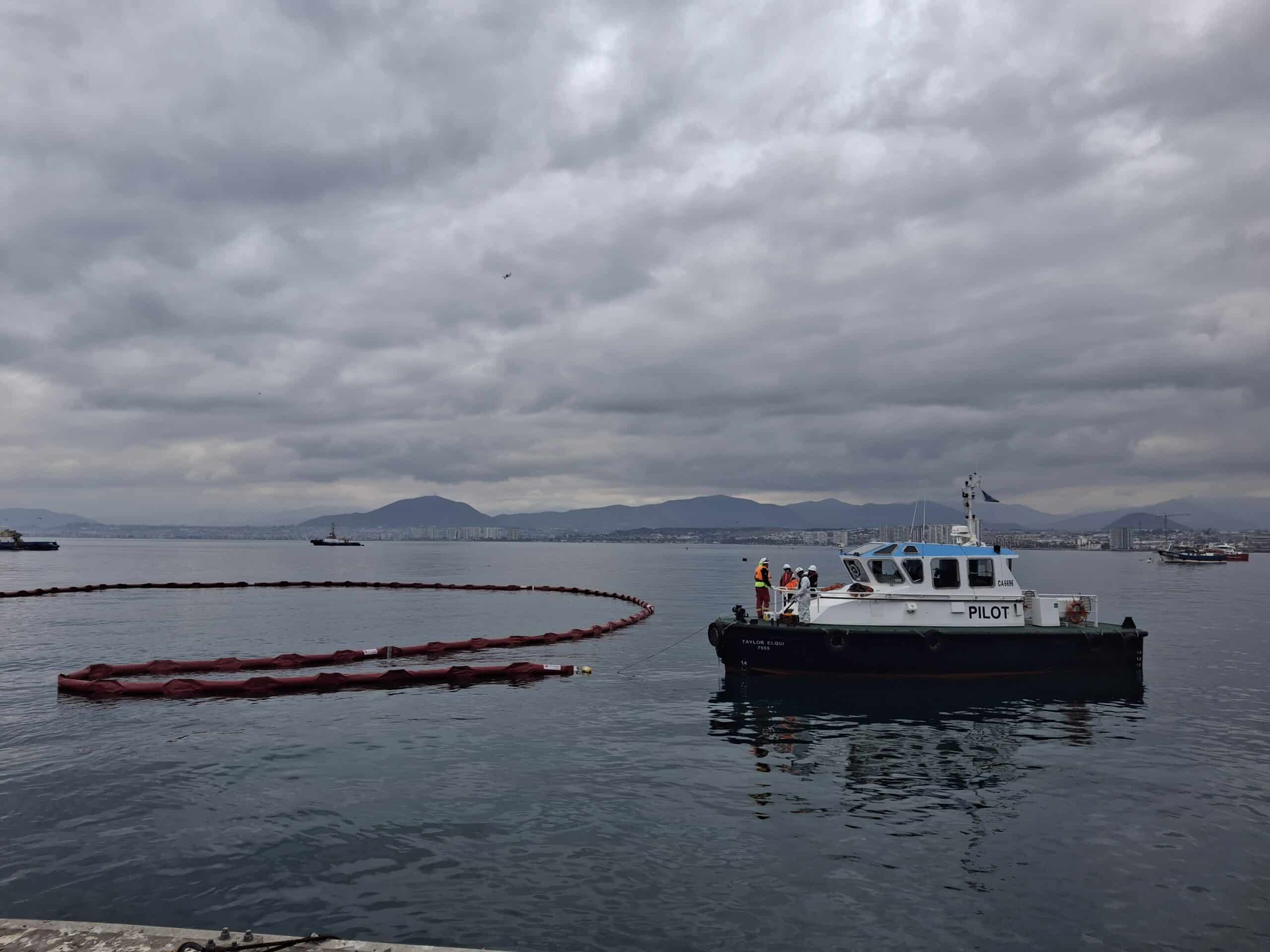 marine spill response exercise